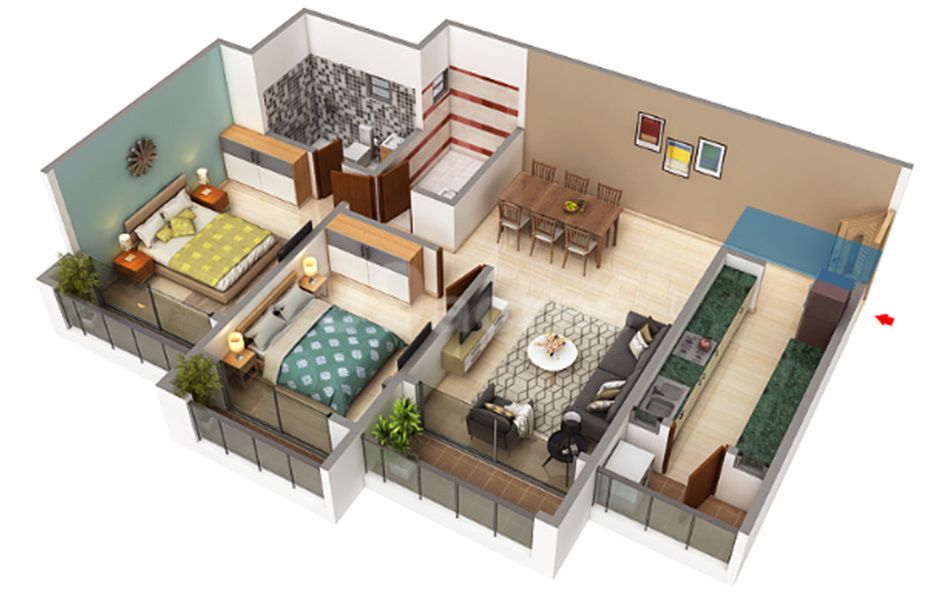 2BHK Flat